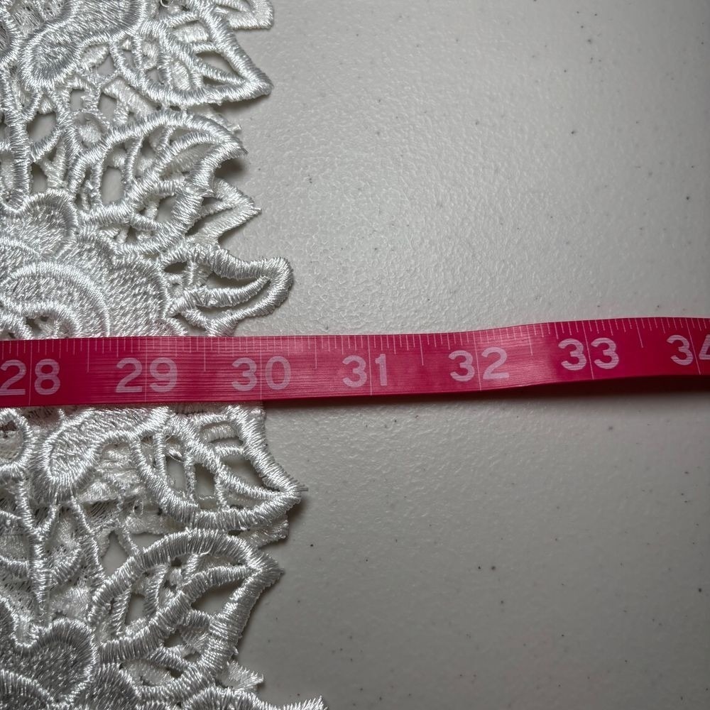 MM Couture Miss Me White‎ Strapless Lace Mini Dress Medium Wedding Cocktail - Picture 12 of 12